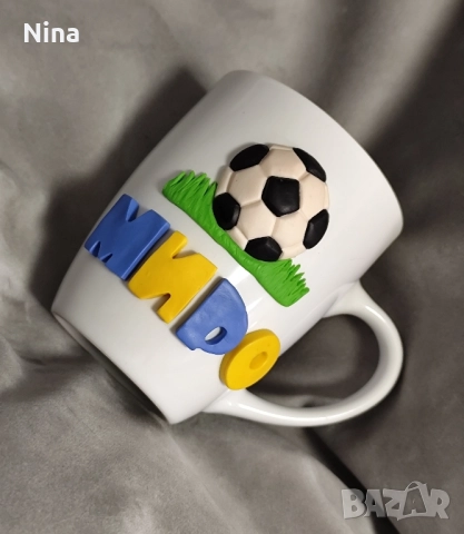 Персонализирани чаши с декорация от полимерна глина , снимка 2 - Други - 52126593