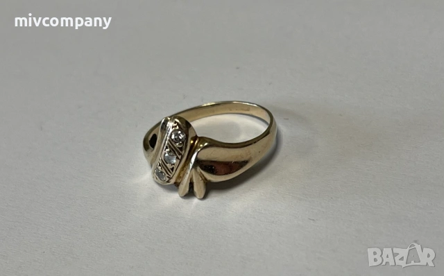 Златен пръстен 2.58гр., снимка 2 - Пръстени - 53007541
