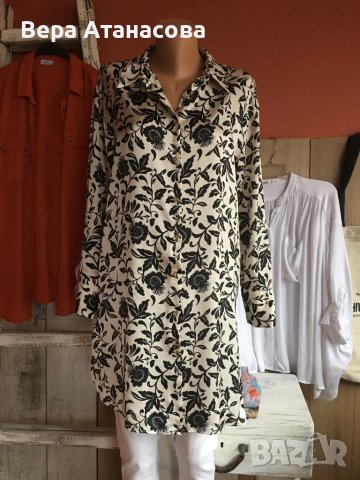 ❤️‍🩹🔝Zara, дълга сатенирана риза/ туника🌺м размер🌺