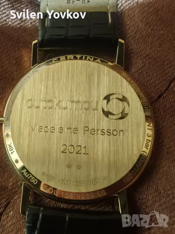 Продавам златен ръчен часовник certina  18к, снимка 10 - Мъжки - 50415165