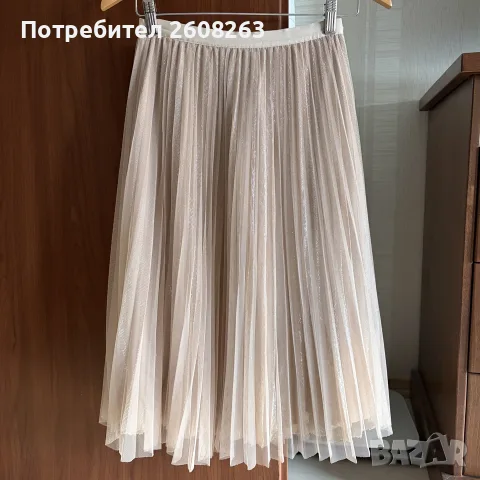 Плисирана блестяща пола MOHITO
