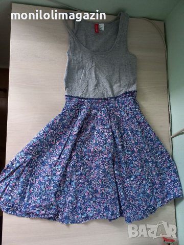 Рокля от естествена материя, гръдна обиколка от 34 до 36см.дължина - 78см., снимка 2 - Рокли - 38121938