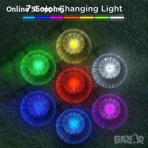 Комплект соларни лампи за градина, снимка 7 - Соларни лампи - 53345315