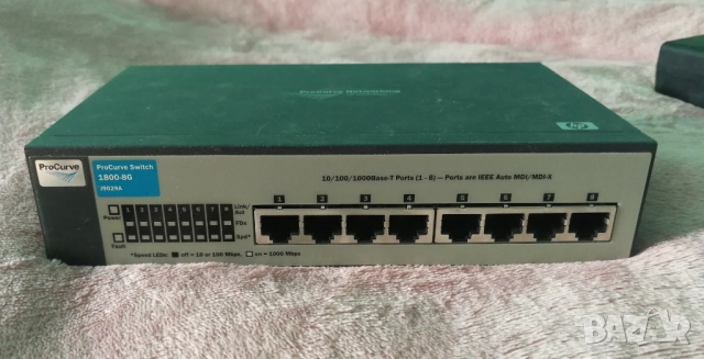 Управляем суич  8 port  Gigabit HP  ProCurve  1800-8G