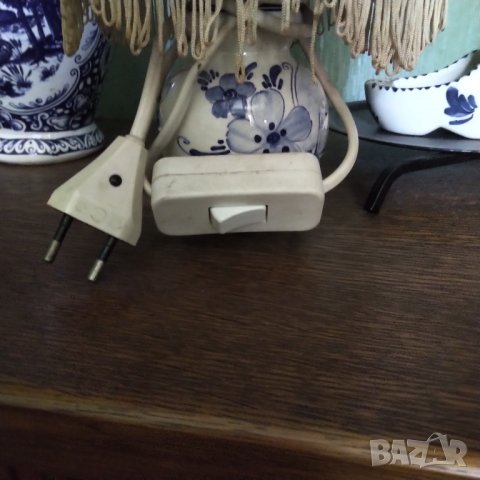 Делфт стара нощна лампа  , снимка 5 - Настолни лампи - 37630692