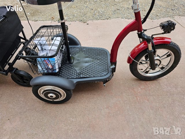 Ново!!!!Електрическа триколка с ремарке и задно предаване H-1 48V/12ah 1000W, снимка 8 - Мотоциклети и мототехника - 42314827