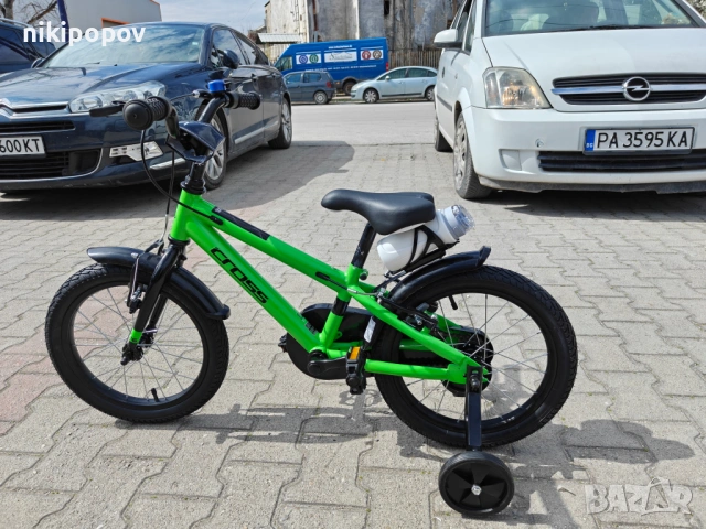 CROSS Велосипед 16" PATROL зелен, снимка 8 - Велосипеди - 53980786