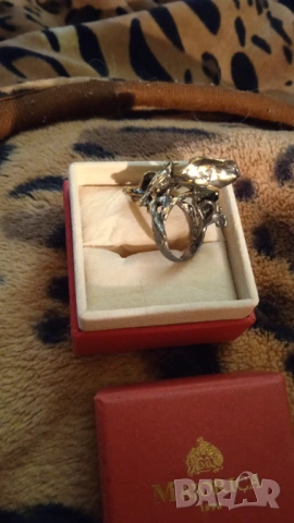 Позлатен пръстен, снимка 3 - Пръстени - 54035671