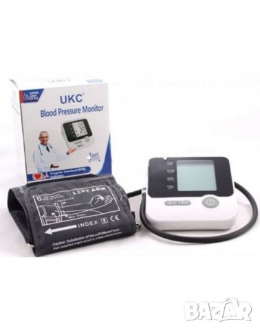 Апарат за измерване на кръвно налягане с голям LCD дисплей UKC, снимка 2 - Други - 34145762