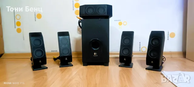 Logitech 5+1 Surround система за домашно кино / PC сателити + субуфер, снимка 3 - Аудиосистеми - 47500169