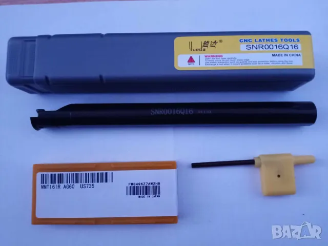 Комплект стругарски нож SNR0016Q16 с 10 пластини 16IR AG60 и ключ, снимка 2 - Други инструменти - 50085846