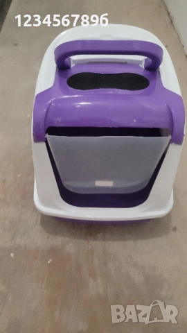 закрита котешка тоалетна с филтър