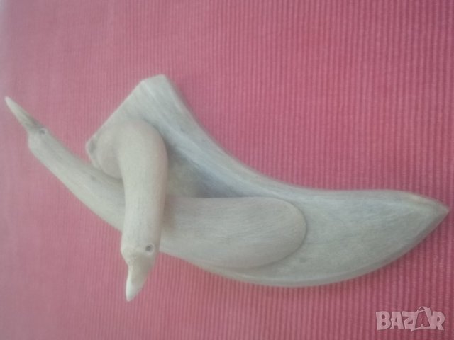 Стара статуетка от рог. , снимка 6 - Колекции - 31476169