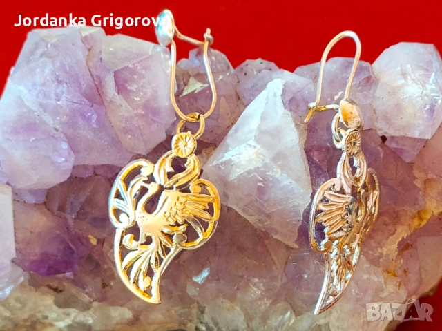  Сребърни  обици - филигран, снимка 5 - Обеци - 51716032