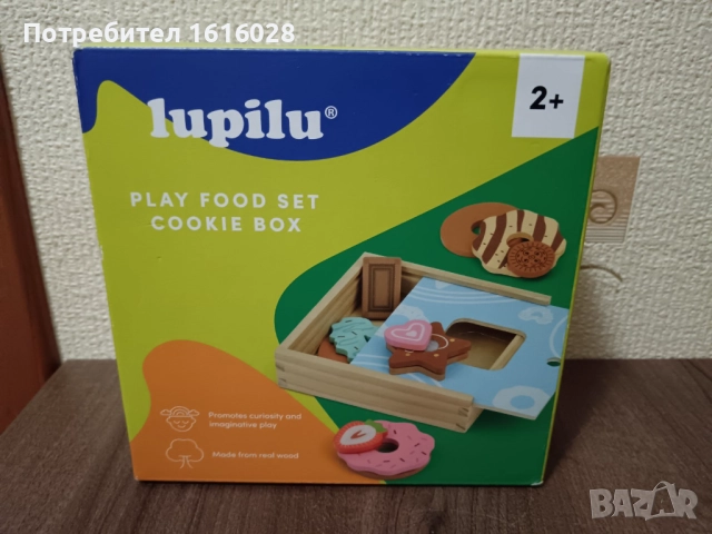 Детска дървена кутия с бисквити., снимка 4 - Образователни игри - 47753495