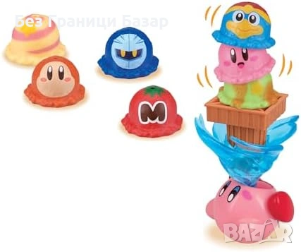 Нова Kirby Ice Cream Tower Балансираща Игра За Деца и Семейство Сладолед Кула 4 Играчa, снимка 7 - Други - 54346741