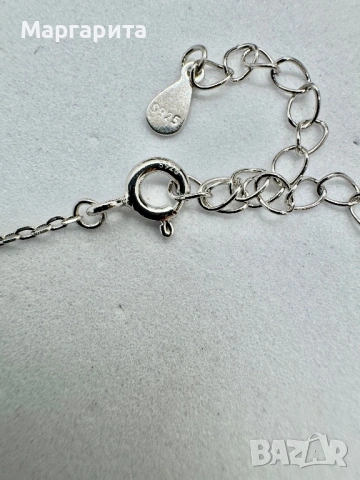 Сребърно колие с мойсанит (диамант) 0.5 карата, снимка 8 - Колиета, медальони, синджири - 53205738