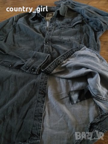 g-star tailor vintage shirt - страхотна дънкена риза, снимка 5 - Ризи - 30709341