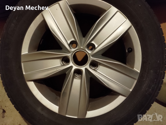 Оригинални джанти Bendigo за VW Caddy, Touran, Golf с гуми Michelin, снимка 2 - Гуми и джанти - 44809687