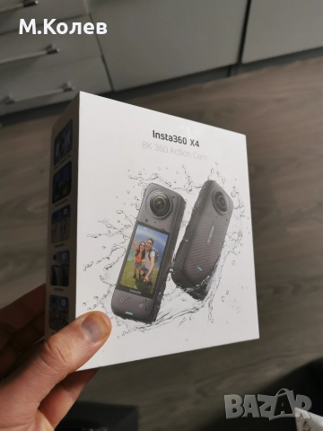 360 камера Insta360x4 в гаранция+подаръци