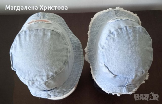 Детски дънкови шапки, снимка 5 - Шапки, шалове и ръкавици - 38228348