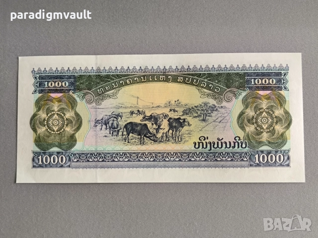 Банкнота - Лаос - 1000 кип UNC | 2003г., снимка 2 - Нумизматика и бонистика - 51573966