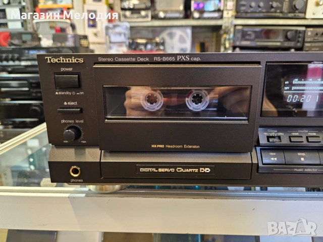 Касетен дек Technics RS-B665 Работи перфектно, използван е изключително малко, като нов е. Леки забе, снимка 4 - Декове - 51181554