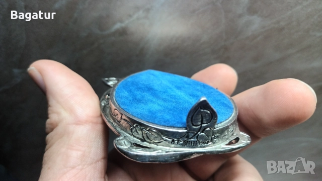 Рамка за снимки,посребрена,флорална,Англия в кутия, снимка 3 - Други стоки за дома - 52549302