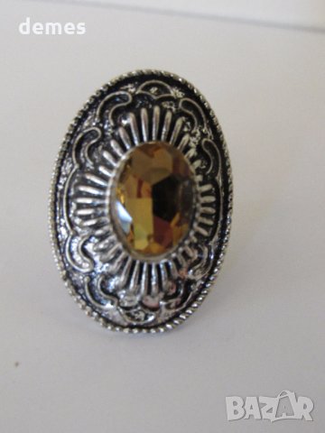  Елегантен пръстен с камък, нов, снимка 9 - Пръстени - 33883890