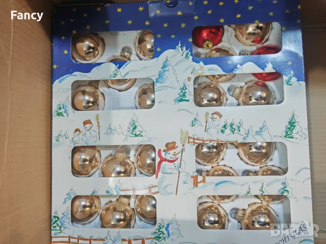 Стари стъклени коледни играчки, снимка 4 - Антикварни и старинни предмети - 48264138