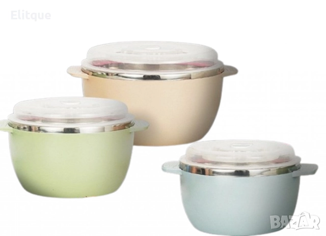 Кутии за съхраняване на храна в комплект от три броя. 2400мл. 1600мл и 800мл, снимка 9 - Други - 52894812