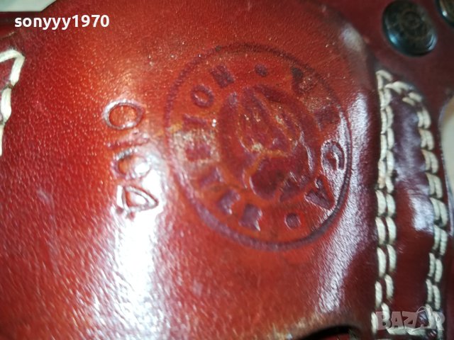 VEGA-HOLSTER 0104-ОРИГИНАЛЕН КОЖЕН КОБУР ЗА РЕВОЛВЕР 2210231653, снимка 18 - Антикварни и старинни предмети - 42674874