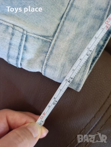 M къси дънкови гащи с перли, модерно къси панталони , снимка 5 - Къси панталони и бермуди - 54009040