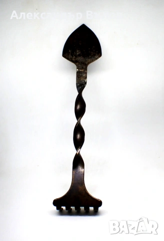 Стар Интрумент Цветя Саксии Лопатка Гребло Метал, снимка 7 - Колекции - 53119228
