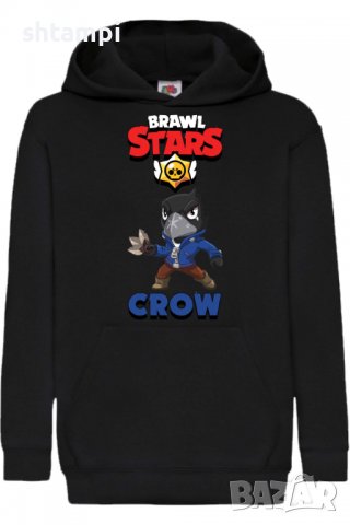 Детски Суитчър/Суитшърт Crow 1,,Brawl Stars,Игра,Подарък,Изненада,Забавление,Рожден Ден