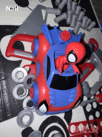 Детска работилница Smoby - Spider-man Спайдър мен , снимка 6 - Коли, камиони, мотори, писти - 56473295