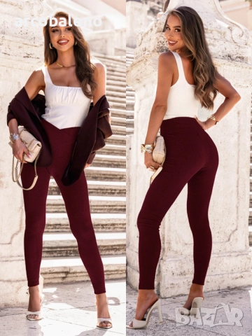 Дамски оребрени вталени клинове Nillou, 5цвята , снимка 16 - Клинове - 51773601