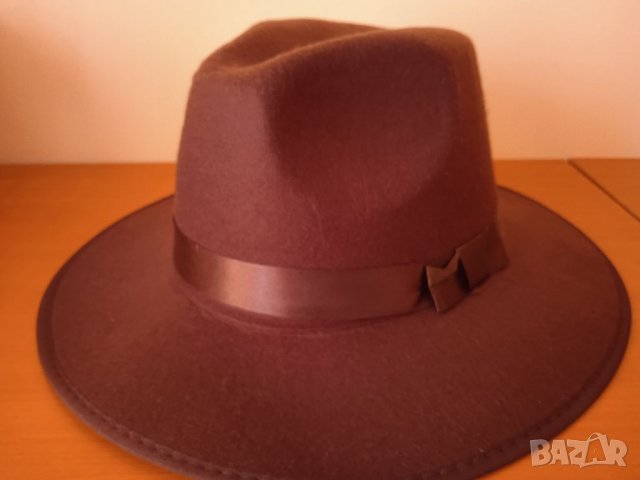 Кафява шапка с периферия, снимка 3 - Шапки - 34913981