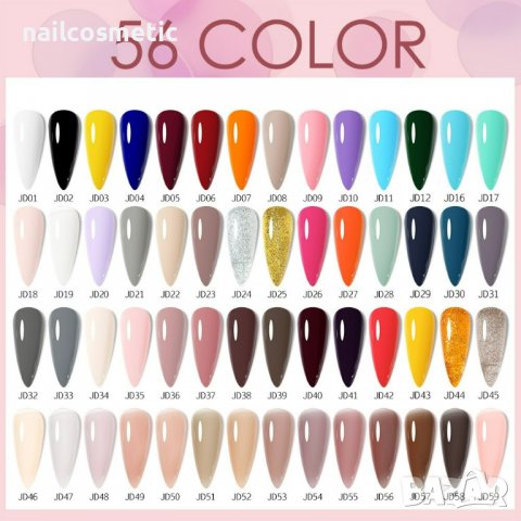 НОВО! 56 цвята UV&LED гел лак VENALISA 15 мл, снимка 5 - Продукти за маникюр - 38978744