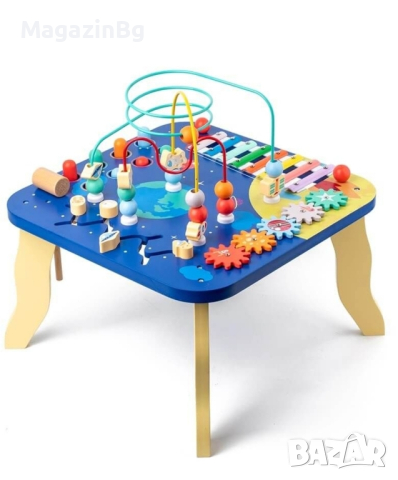 Детска маса с игри с лабиринт на Монтесори

, снимка 1
