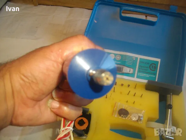 МИНИ ДРЕЛКА-ШЛИФОВАЛКА ПРАВ ШЛАЙФ ПЪЛЕН КОМПЛЕКТ СТОЙКА 45 АКСЕСОАРИ ЗА ТРУДНОДОСТЪПНИ МЕСТА KINZO, снимка 13 - Други инструменти - 48412350