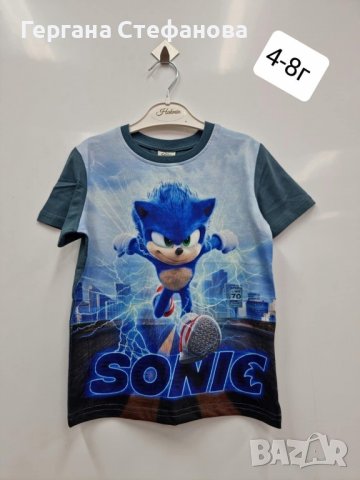 Тениска Соник  Размери -3/4г.4/5г.5/6г.6/7г.7/8г. Цена -15 лв, снимка 1