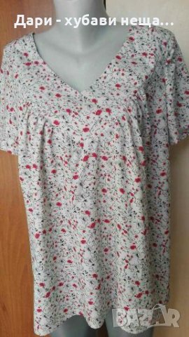 Лека блуза на цветя🍀❤M/L -XL❤🍀4379