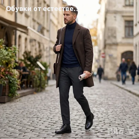 Класически мъжки боти от 100% Естествена кожа! 