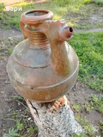 Стар голям глинен оцетник,крондир, снимка 10 - Колекции - 50180940
