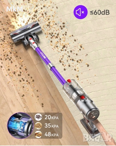 580W мощна вертикална безжична прахосмукачка Aujun J10. 