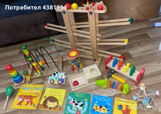 Монтесори дървени играчки от 2€ до 28€