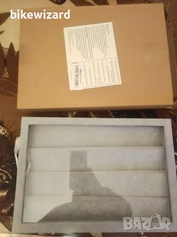 BELLE VOUS 40 Slot Сиво кадифено табло за обеци Органайзер с капак - 4 нива НОВА ЧЕТЕТЕ ОПИСАНИЕТО, снимка 4 - Други стоки за дома - 49817980