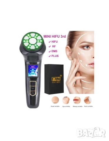 Мини HIFU 4 в 1 дълбок лифтинг, мезотерапия и контуриране на тяло, снимка 2 - Козметични уреди - 52035970
