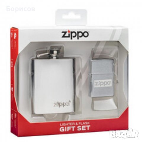 Комплект запалка и фласка Zippo Flask & Lighter Gift Set